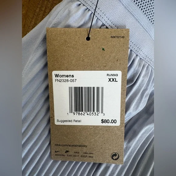 WOMEN'S NIKE AEROSWIFT DRI-FIT ADV MID-RISE 3 INCH BRIEF-LINED SHORTS $80 XXL - Picture 10 of 10